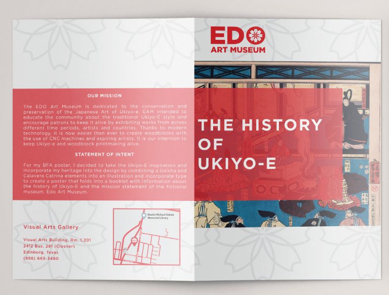 BFA Student Exhibition Brouchure Booklet Mockup (Cover & Back)