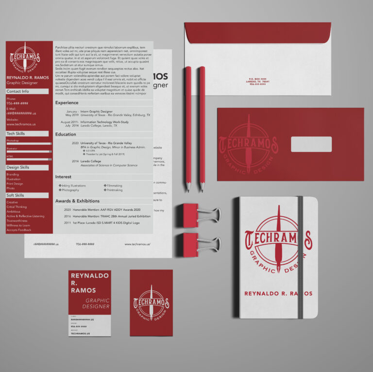 TechRamos' Brand Identity Layout